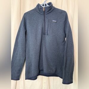 Patagonia Men's M Slate Blue Classic 1/4 Zip Pullover L/S Better Sweater
